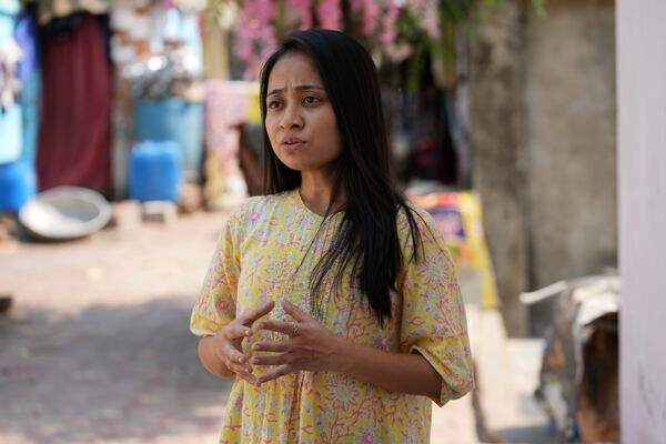 Priya Bhavsar, of the Indian Institute of Public Health Gandhinagar, speaks with The Associated Press in Ahmedabad, India, Wednesday, April 2, 2025. (AP Photo/Ajit Solanki)