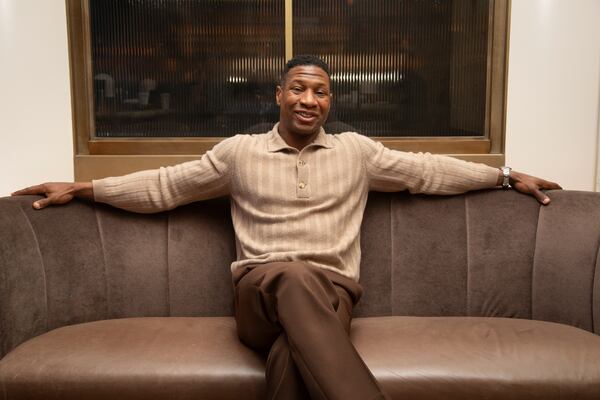 Jonathan Majors poses for a portrait on Wednesday, March 19, 2025, in New York. (Photo by Andy Kropa/Invision/AP)