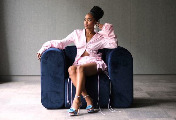 Actor Lovie Simone poses for a portrait on Friday, April 18, 2025, in Los Angeles. (AP Photo/Chris Pizzello)