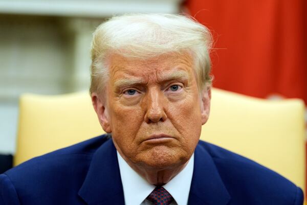 President Donald Trump listens as he meets with India's Prime Minister Narendra Modi in the Oval Office of the White House, Thursday, Feb. 13, 2025, in Washington. (Photo/Alex Brandon)