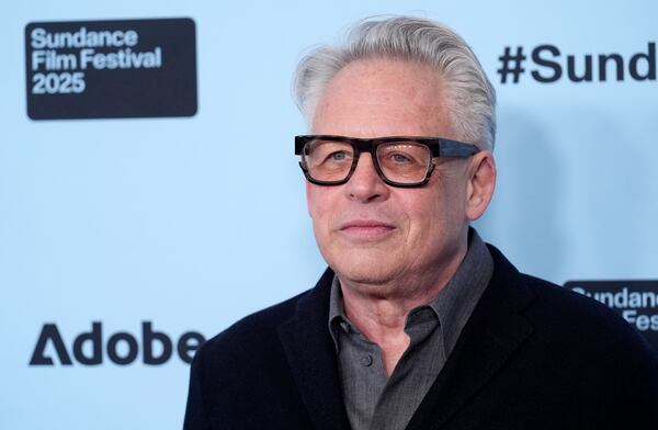 Bill Condon, writer/director of "Kiss of the Spider Woman," poses at the premiere of the film during the Sundance Film Festival on Sunday, Jan. 26, 2025, in Park City, Utah. (AP Photo/Chris Pizzello)