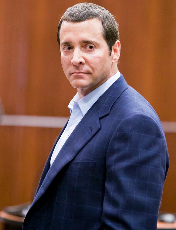 FILE - Self-help guru James Arthur Ray stands in court on the first day of his criminal trial, March 1, 2011 in Camp Verde, Ariz. (AP Photo/Jack Kurtz, Pool, File)