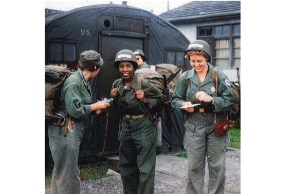 This 1940's family handout photograph shows retired U.S. Army Nurse Corps Major Nancy Leftenant-Colon, at center. Leftenant-Colon, who was the first Black woman to join the U.S. Army Nurse Corps after the military was desegregated in the 1940s, died at the age of 104 on Jan. 8, 2025. (Leftenant-Colon family photo via AP)