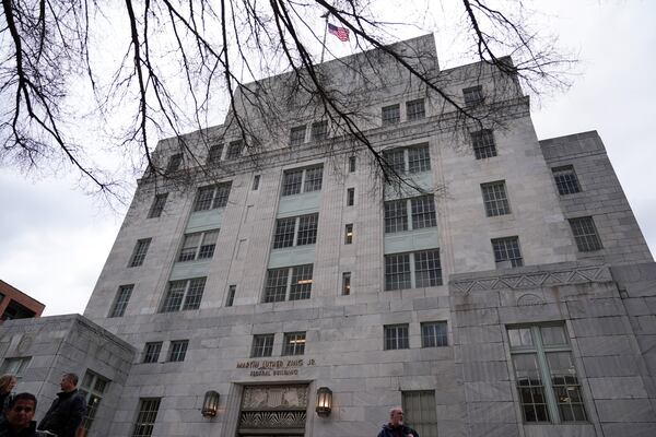 The Martin Luther King Jr., Federal Building is seen on Tuesday, March 4, 2025, in Atlanta. (AP Photo/Brynn Anderson)