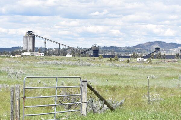 Signal Peak Energy's Bull Mountains Mine is seen across a field, on May 21, 2025, near Roundup, Montana. (AP Photo/Matthew Brown)