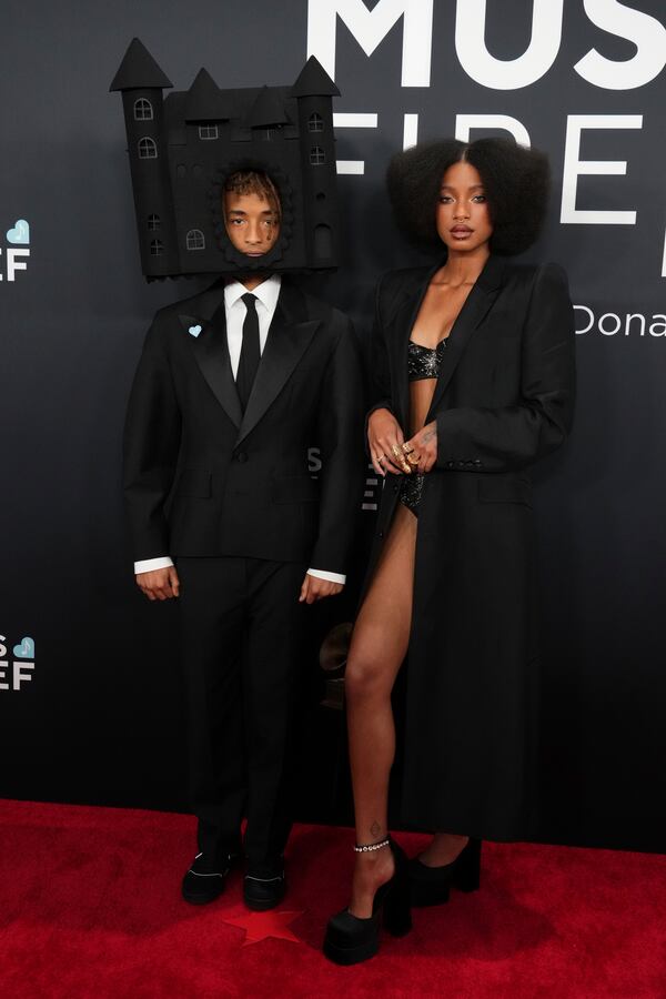 Jaden Smith, left, and Willow Smith arrive at the 67th annual Grammy Awards on Sunday, Feb. 2, 2025, in Los Angeles. (Photo by Jordan Strauss/Invision/AP)