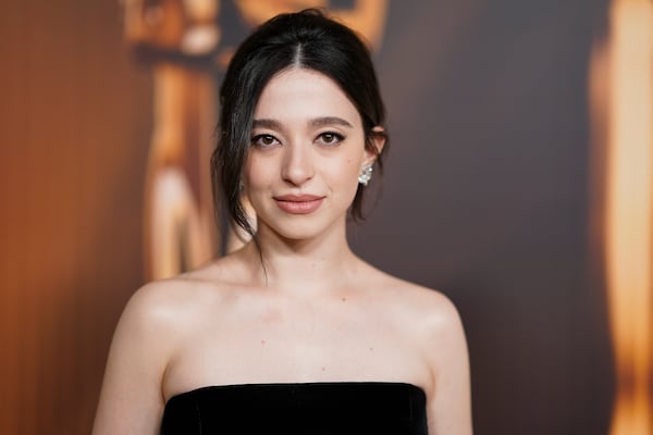 Mikey Madison arrives at the Oscars Nominees Dinner on Tuesday, Feb. 25, 2025, at the Academy Museum of Motion Pictures in Los Angeles. (Photo by Jordan Strauss/Invision/AP)