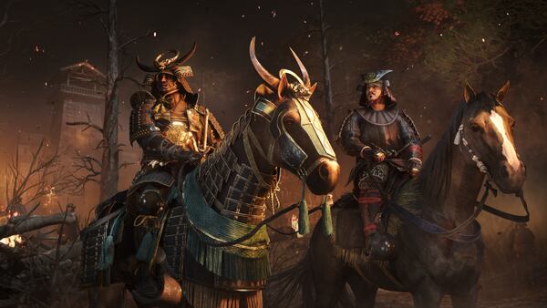 This image provided by Ubisoft shows a scene from the new Assassin's Creed Shadows video game. (Ubisoft via AP)