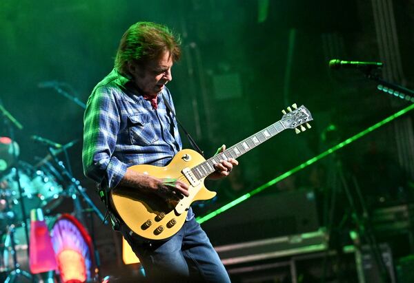 Musician John Fogerty performs during his 80th birthday celebration concert at the Beacon Theatre on Thursday, May 29, 2025, in New York. (Photo by Evan Agostini/Invision/AP)