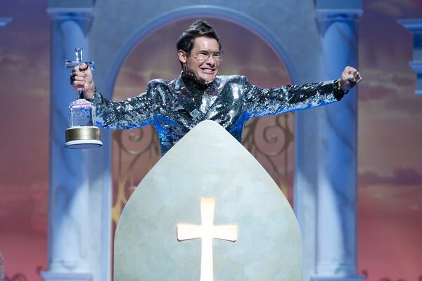 This image released. by HBO shows Adam Devine in a scene from "The Righteous Gemstones." (HBO via AP)