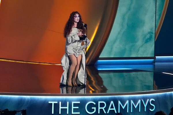 Chappell Roan accepts the award for best new artist during the 67th annual Grammy Awards on Sunday, Feb. 2, 2025, in Los Angeles. (AP Photo/Chris Pizzello)