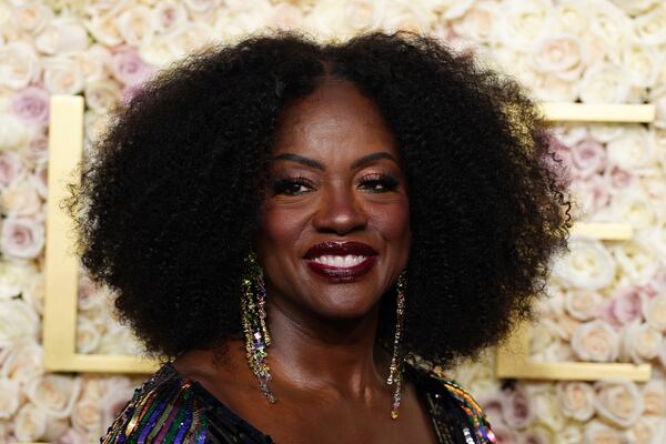 Viola Davis arrives at the 82nd Golden Globes on Sunday, Jan. 5, 2025, at the Beverly Hilton in Beverly Hills, Calif. (Photo by Jordan Strauss/Invision/AP)