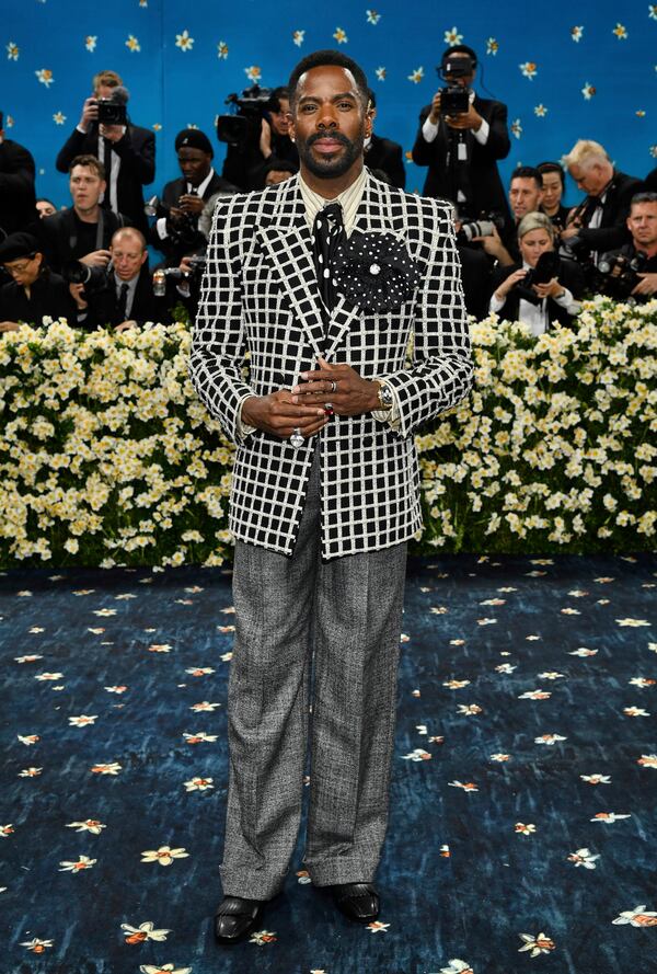 Colman Domingo attends The Metropolitan Museum of Art's Costume Institute benefit gala celebrating the opening of the "Superfine: Tailoring Black Style" exhibition on Monday, May 5, 2025, in New York. (Photo by Evan Agostini/Invision/AP)