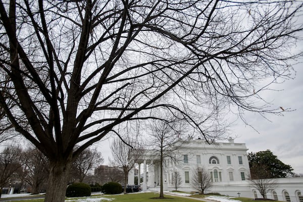 The White House is seen in Washington, Saturday, Jan. 18, 2025. (AP Photo/Rod Lamkey, Jr.)