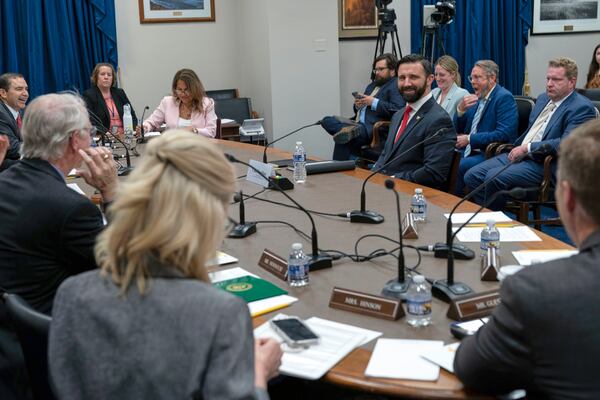 Cam Hamilton acting administrator of the Federal Emergency Management Agency testifies before the House Committee on Appropriations dubcommittee on Homeland Security oversight hearing of FEMA on Capitol Hill in Washington, Wednesday, May 7, 2025. (AP Photo/Jose Luis Magana)
