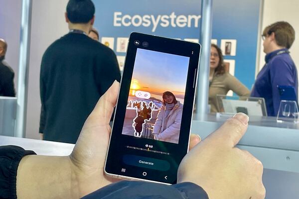 The new line of Samsung Galaxy S25 phones, with advanced camera and artificial intelligence capabilities, are unveiled at a media preview event in San Jose, Calif. on Tuesday, Jan. 21, 2025. (AP Photo/Haven Daily)