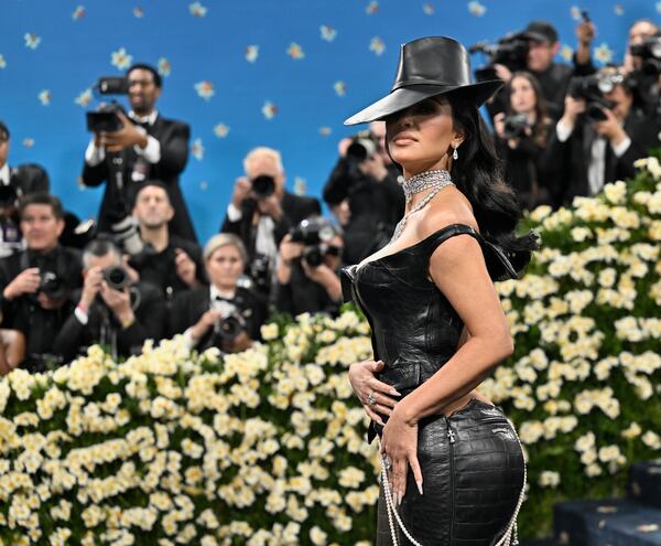 Kim Kardashian attends The Metropolitan Museum of Art's Costume Institute benefit gala celebrating the opening of the "Superfine: Tailoring Black Style" exhibition on Monday, May 5, 2025, in New York. (Photo by Evan Agostini/Invision/AP)