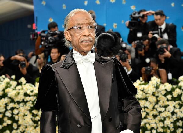 Al Sharpton attends The Metropolitan Museum of Art's Costume Institute benefit gala celebrating the opening of the "Superfine: Tailoring Black Style" exhibition on Monday, May 5, 2025, in New York. (Photo by Evan Agostini/Invision/AP)