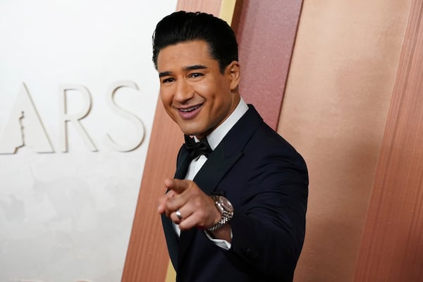 Mario Lopez arrives at the Oscars on Sunday, March 2, 2025, at the Dolby Theatre in Los Angeles. (Photo by Jordan Strauss/Invision/AP)