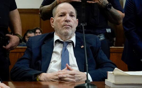 Former film producer Harvey Weinstein attends a hearing ahead of his retrial at State Supreme Court in New York, Wednesday, Jan. 29, 2025. (Timothy A. Clary/Pool Photo via AP)