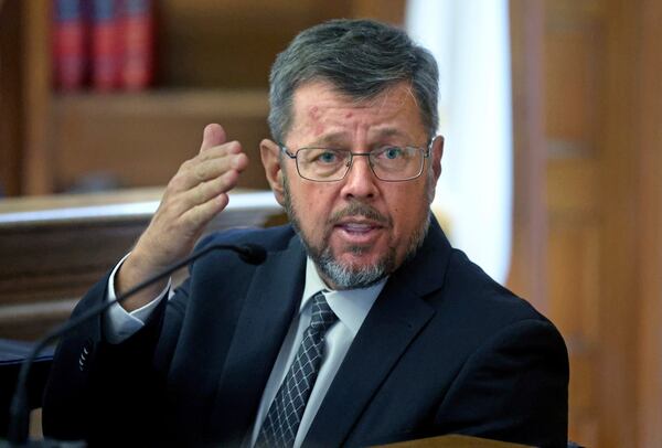 Dr. Judson Welcher, Biomechanical Engineer and Accident Reconstructionist, testifies during the Karen Read murder trial at Norfolk Superior Court, Tuesday, May 27, 2025, in Dedham, Mass. (Matt Stone/The Boston Herald via AP, Pool)