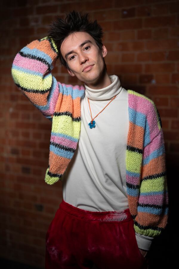 Jacob Collier poses for a portrait on Thursday, Dec. 12, 2024, in London. (Photo by Scott A Garfitt/Invision/AP)