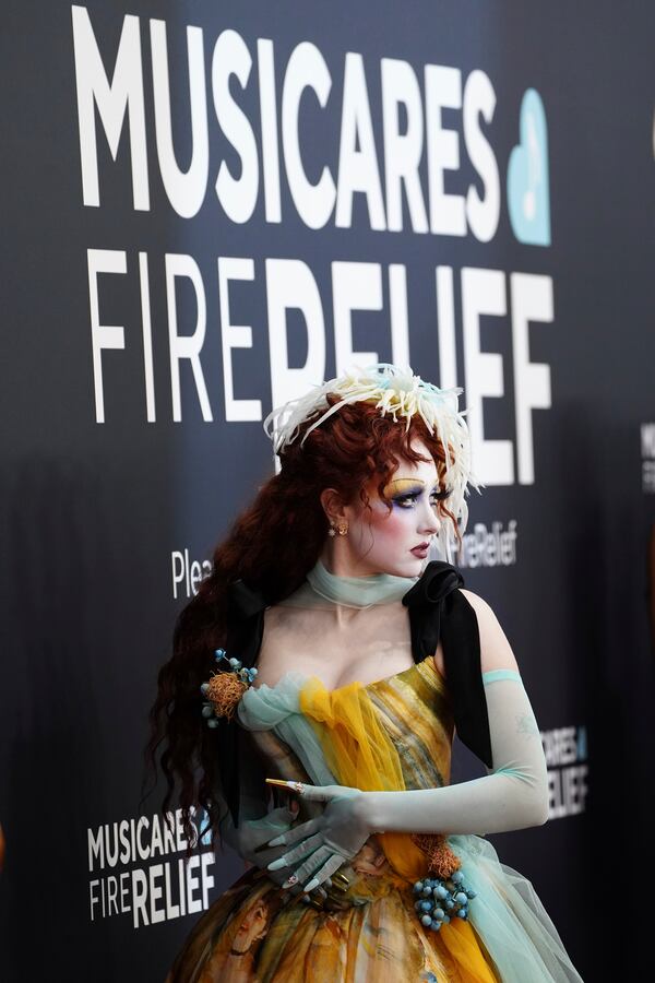 Chappell Roan arrives at the 67th annual Grammy Awards on Sunday, Feb. 2, 2025, in Los Angeles. (Photo by Jordan Strauss/Invision/AP)