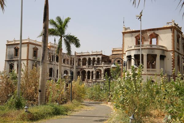 The Republican Palace in Khartoum, Sudan, is seen after it was taken over by Sudan's army Friday, March 21, 2025. (AP Photo)