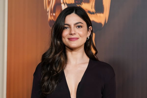 Monica Barbaro arrives at the Oscars Nominees Dinner on Tuesday, Feb. 25, 2025, at the Academy Museum of Motion Pictures in Los Angeles. (Photo by Jordan Strauss/Invision/AP)