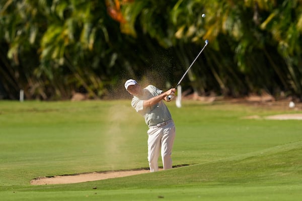 Russell Henley hits off the ninth fairway during the first round of the Sony Open golf event, Thursday, Jan. 9, 2025, at Waialae Country Club in Honolulu. (AP Photo/Matt York)