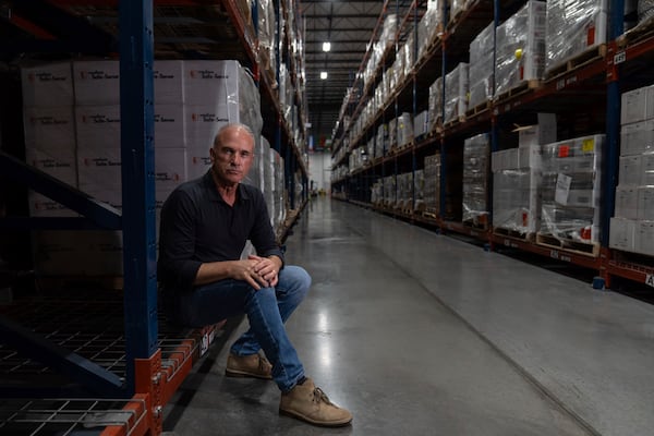 Thomas Tighe, president and CEO of Direct Relief, poses for a photo at its headquarters in Santa Barbara, Calif., Friday, Dec. 20, 2024. (AP Photo/Jae C. Hong)