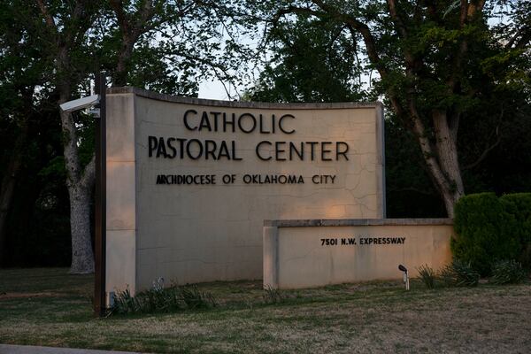 The Archdiocese of Oklahoma City is seen on Thursday, April 17, 2025 in Oklahoma City, Oklahoma. (AP Photo/Nick Oxford)