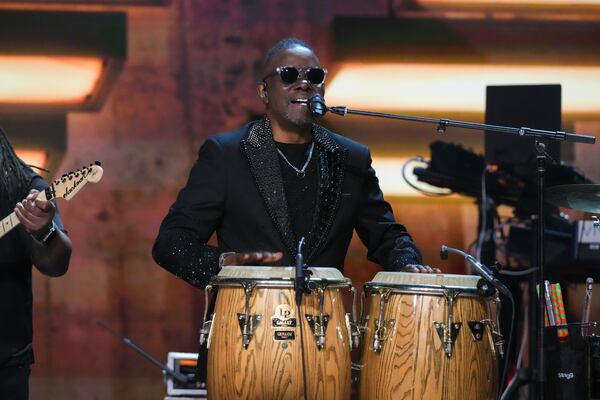 Philip Bailey of Earth, Wind & Fire performs during the FireAid benefit concert on Thursday, Jan. 30, 2025, at Intuit Dome in Inglewood, Calif. (Photo by Jordan Strauss/Invision/AP)