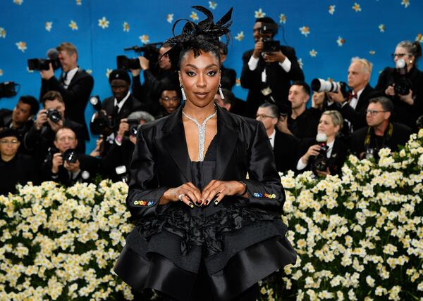 Ego Nwodim attends The Metropolitan Museum of Art's Costume Institute benefit gala celebrating the opening of the "Superfine: Tailoring Black Style" exhibition on Monday, May 5, 2025, in New York. (Photo by Evan Agostini/Invision/AP)