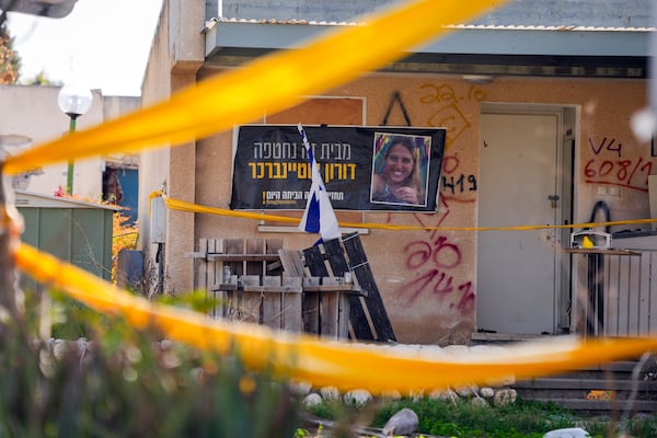 The house hostage Doron Steinbrecher, 30, kidnapped by Hamas on Oct. 7, 2023 in seen in Kibbutz Kfar Aza, Israel, Sunday, Jan. 19, 2025. (Photo/Ohad Zwigenberg)