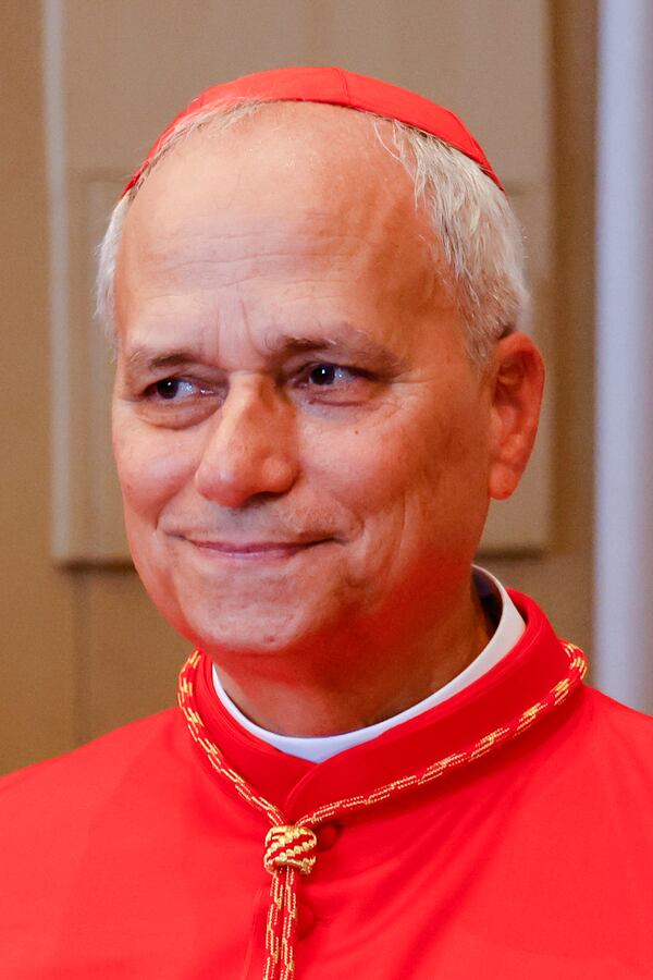 FILE - Cardinal Robert Francis Prevost, prefect of the Dicastery for Bishops, poses for a photo in St. Peter's Square at the Vatican, Sept. 30, 2023. (AP Photo/Riccardo De Luca, File)