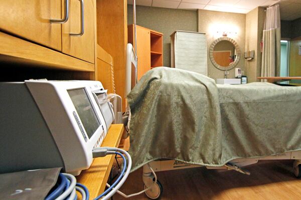 FILE - A room in a hospital maternity ward in Mississippi is seen on Oct. 11, 2012. (AP Photo/Rogelio V. Solis, File)