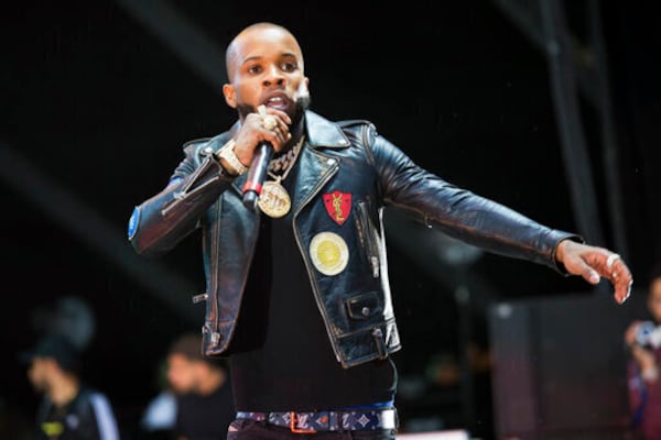 FILE - Rapper Tory Lanez performs at HOT 97 Summer Jam 2018 at MetLife Stadium in East Rutherford, N.J., on June 10, 2018. (Photo by Scott Roth/Invision/AP, File)
