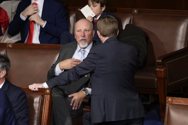 Rep. Chip Roy, R-Texas, is seen as the House of Representatives convenes the 119th Congress with a slim Republican majority, at the Capitol in Washington, Friday, Jan. 3, 2025. (AP Photo/J. Scott Applewhite)