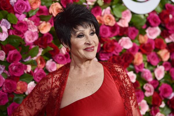 FILE - Chita Rivera arrives at the 72nd annual Tony Awards at Radio City Music Hall on June 10, 2018, in New York. (Evan Agostini/Invision/AP, File)