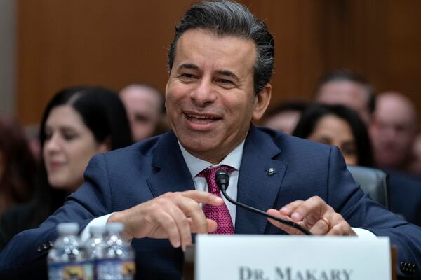 Martin Makary nominated to serve as Commissioner of Food and Drugs at the Department of Health and Human Services, testifies before the Senate Committee on Health, Education, Labor and Pensions on Capitol Hill Thursday, March 6, 2025, in Washington. (AP Photo/Jose Luis Magana)