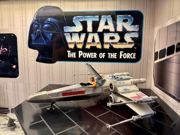 A collection of “Star Wars” memorabilia is displayed at Rancho Obi-Wan, a nonprofit museum in Petaluma, Calif., on Thursday, May 1, 2025. (AP Photo/Haven Daley)