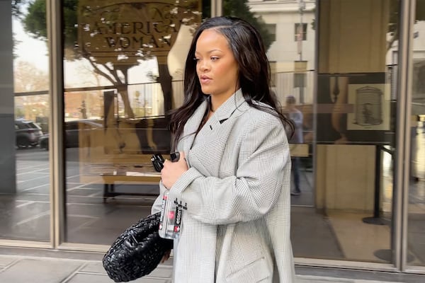 Singer Rihanna leaves Clara Shortridge Foltz Criminal Justice Center in Los Angeles on Friday, Jan. 31, 2025. (AP Photo/Liam McEwan)