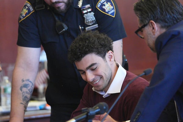 Luigi Mangione appears in Manhattan Criminal court for his arraignment on state murder and terror charges in the killing of UnitedHealthcare CEO Brian Thompson, Monday, Dec. 23, 2024, in New York. (Curtis Means/Pool Photo via AP)