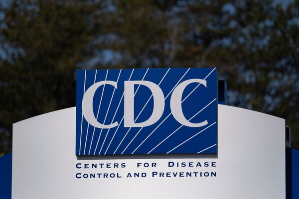 FILE - This Tuesday, April 1, 2025 photo shows the Centers for Disease Control and Prevention building in Atlanta. (AP Photo/Ben Gray, file)