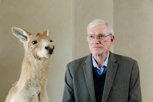 Ken Ham, founder of Answers in Genesis, poses for a portrait at the Ark Encounter in Williamstown, Ky., Friday, March 21, 2025. (AP Photo/Madeleine Hordinski)