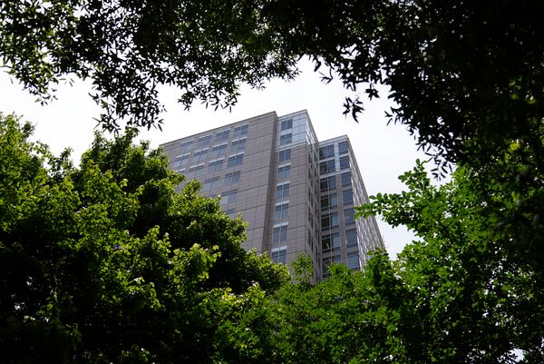 Emory University Hospital Midtown is seen on Thursday, May 15, 2025, in Atlanta. (AP Photo/Brynn Anderson)