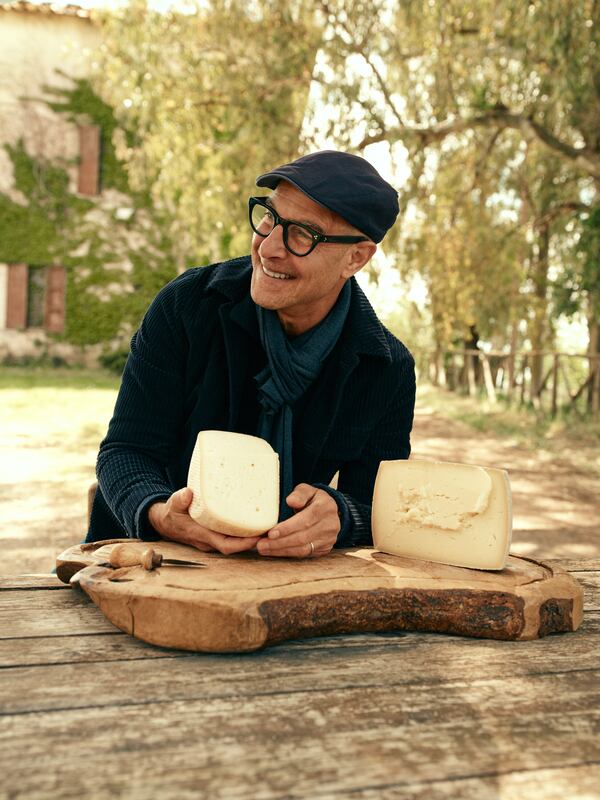 FILE - This image released by National Geographic shows Stanley Tucci in a scene from his series "Tucci in Italy." (Matt Holyoak/National Geographic via AP)