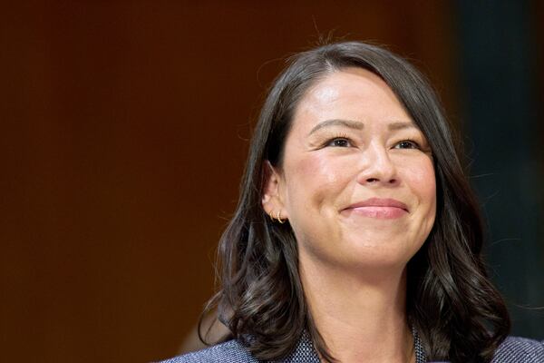 Suzana Carlos, head of music policy at YouTube, attends a Senate Judiciary Subcommittee on Privacy, Technology, and the Law hearing about AI deepfakes, Wednesday, May 21, 2025, in Washington. (AP Photo/Jacquelyn Martin)