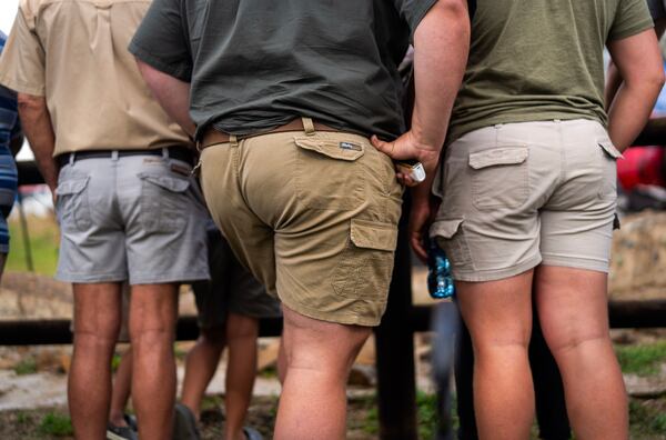 Farmers visit the Nampo agricultural fair, one of the largest in the southern hemisphere, near Bothaville, South Africa, May 15, 2025. (AP Photo/Jerome Delay)